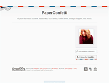 Tablet Screenshot of paperconfetti.tumblr.com