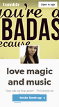 Mobile Screenshot of magicloveandmusic.tumblr.com