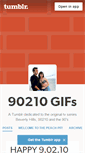 Mobile Screenshot of 90210gifs.tumblr.com