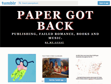 Tablet Screenshot of papergotback.tumblr.com