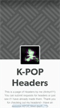 Mobile Screenshot of kpopheaders.tumblr.com