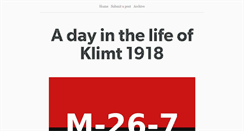 Desktop Screenshot of klimt1918.tumblr.com