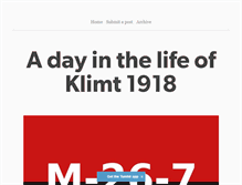 Tablet Screenshot of klimt1918.tumblr.com