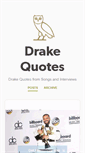 Mobile Screenshot of drakequotes.tumblr.com