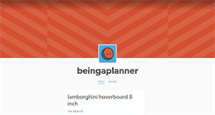 Desktop Screenshot of beingaplanner.tumblr.com