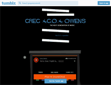 Tablet Screenshot of gregowensworld.tumblr.com