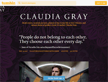 Tablet Screenshot of claudiagray.tumblr.com