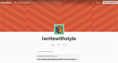 Desktop Screenshot of iwritewithstyle.tumblr.com