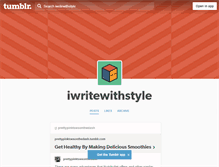 Tablet Screenshot of iwritewithstyle.tumblr.com