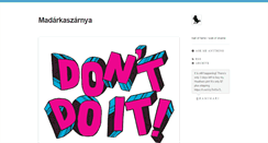 Desktop Screenshot of madarkaszarnya.tumblr.com