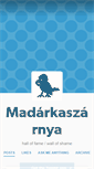 Mobile Screenshot of madarkaszarnya.tumblr.com