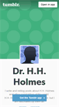 Mobile Screenshot of hh-holmes.tumblr.com