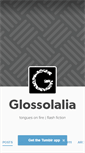 Mobile Screenshot of glossolaliaflash.tumblr.com