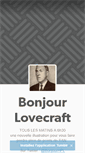 Mobile Screenshot of bonjourlovecraft.tumblr.com
