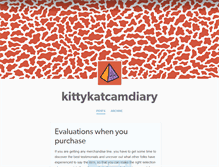 Tablet Screenshot of kittykatcamdiary.tumblr.com