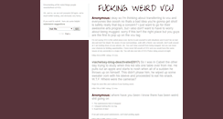 Desktop Screenshot of fuckingweirdvcu.tumblr.com