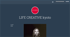 Desktop Screenshot of lifecreativekyoto.tumblr.com