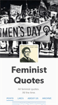 Mobile Screenshot of feministquotes.tumblr.com