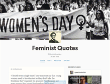 Tablet Screenshot of feministquotes.tumblr.com