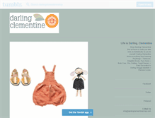 Tablet Screenshot of darlingclementineshop.tumblr.com