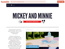 Tablet Screenshot of mickeyandminnie.tumblr.com