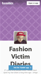 Mobile Screenshot of fashionvictimdiaries.tumblr.com