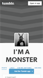 Mobile Screenshot of imamonster.tumblr.com