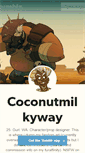 Mobile Screenshot of coconutmilkyway.tumblr.com