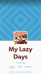 Mobile Screenshot of mylazydays.tumblr.com