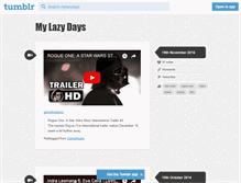 Tablet Screenshot of mylazydays.tumblr.com