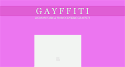 Desktop Screenshot of gayffiti.tumblr.com