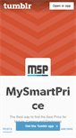 Mobile Screenshot of mysmartprice.tumblr.com