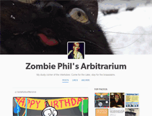 Tablet Screenshot of mrzombiephil.tumblr.com