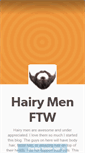 Mobile Screenshot of hairymenftw.tumblr.com