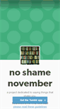 Mobile Screenshot of noshamenovember.tumblr.com