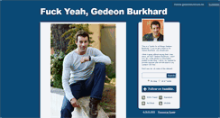 Desktop Screenshot of gedeonburkhard-on.tumblr.com