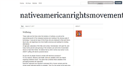 Desktop Screenshot of nativeamericanrightsmovement.tumblr.com