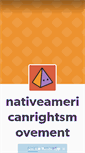 Mobile Screenshot of nativeamericanrightsmovement.tumblr.com