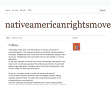 Tablet Screenshot of nativeamericanrightsmovement.tumblr.com