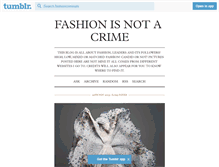 Tablet Screenshot of fashioncriminals.tumblr.com