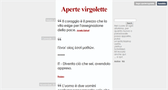 Desktop Screenshot of apertevirgolette.tumblr.com
