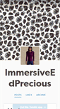 Mobile Screenshot of immersiveedprecious.tumblr.com