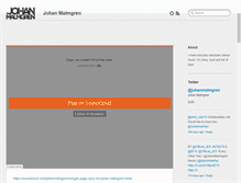 Tablet Screenshot of johanmalmgren.tumblr.com