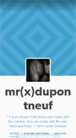 Mobile Screenshot of mrxdupontneuf.tumblr.com