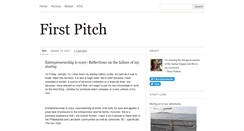 Desktop Screenshot of firstpitch.tumblr.com