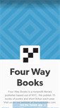 Mobile Screenshot of fourwaybooks.tumblr.com