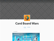 Tablet Screenshot of cardboardwars.tumblr.com