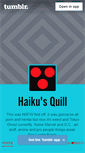 Mobile Screenshot of haikuquill.tumblr.com