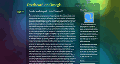 Desktop Screenshot of overheardonomegle.tumblr.com