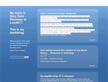Tablet Screenshot of garysims.tumblr.com
